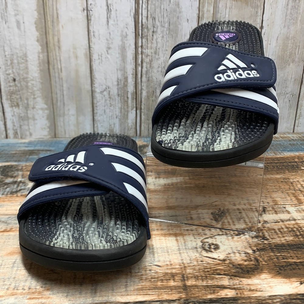 Adidas Navy slide sandals for women Sz.7